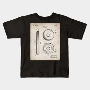 Disc Golf Patent - Golfer Frisbee Art - Antique Kids T-Shirt